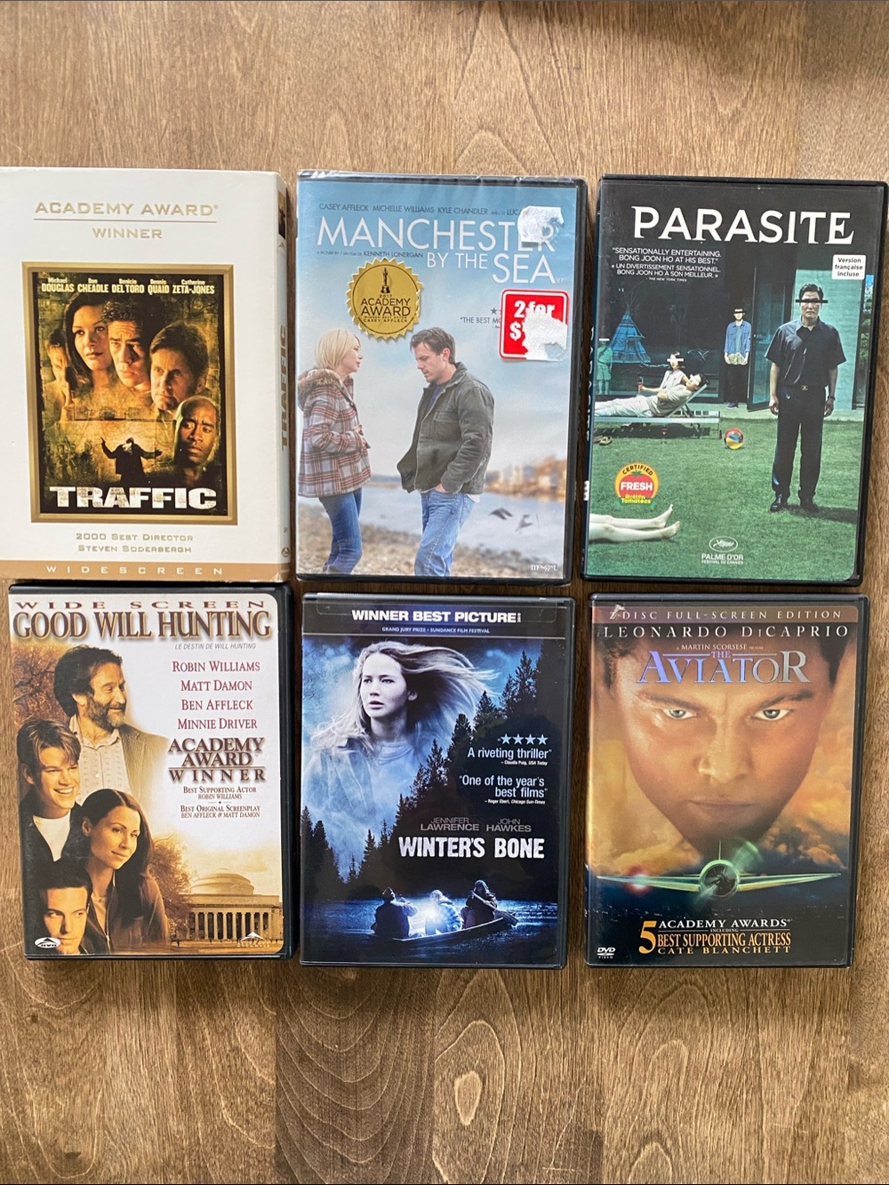 Lot of 6 Assorted DVD Movies-Award Winners